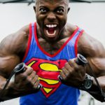 Man Fitness - Blue and Red Superman Print Tank Top Shirt