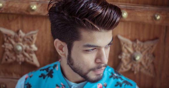 Men Hair - Close-Up Photo of Man Wearing Floral Top